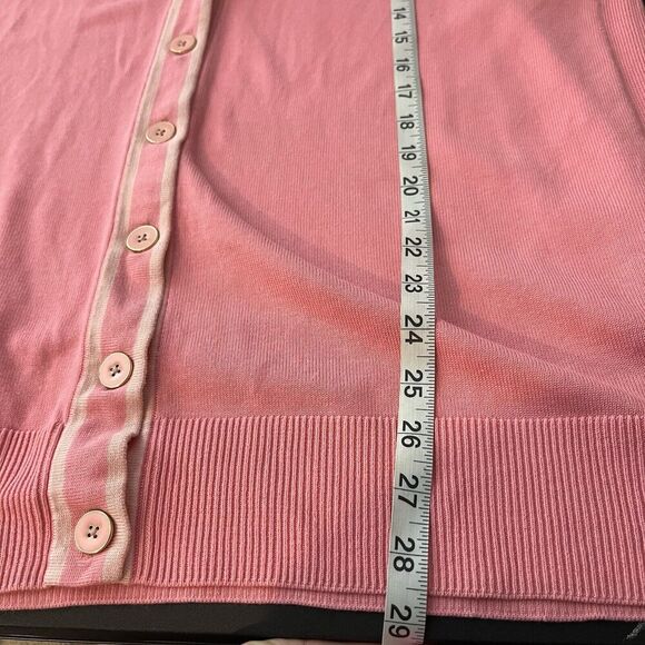 Talbots Pink Vneck Cardigan Grandpa Sweater XL​ - Picture 7 of 7